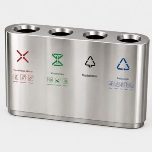 4in1 Dust Bin Steel Body