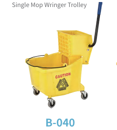 Single Mop Wringer Trolley - 36 litre
